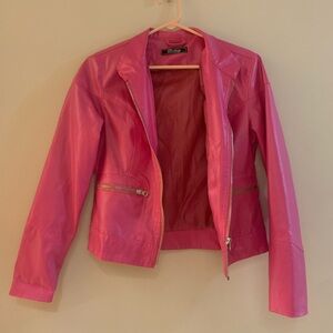 vintage pink leather jacket